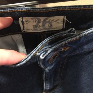 Free People multi denim flare jeans